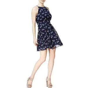 Maison Jules Dress Bike Print Navy